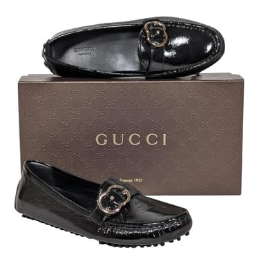 Gucci - Black Patent Leather Loafers Sz 8