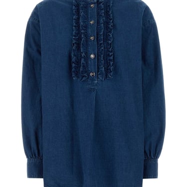 Valentino Garavani Women Denim Blouse