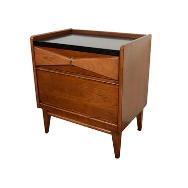 Cherry Nightstand Bassett Danique Mid Century Modern 