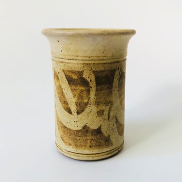 Vintage Cylinder Studio Pottery Vase 