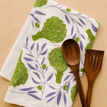 Hazelmade | Kitchen Towel Artichokes + Olives