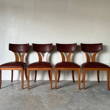 Italian Pietro Constantini for Ello Klismos Dining Chairs Set Of - 4 