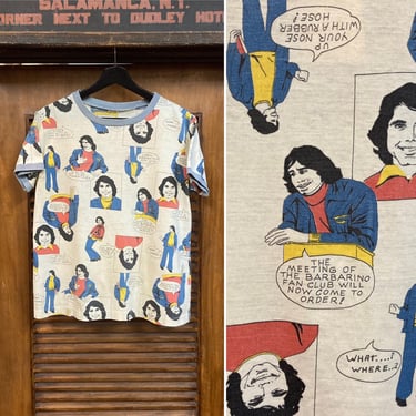 Vintage 1970’s Travolta “Welcome Back Kotter” TV Show Barbarino Custom Pop Art T-Shirt, 70’s Tee Shirt, Vintage Clothing 