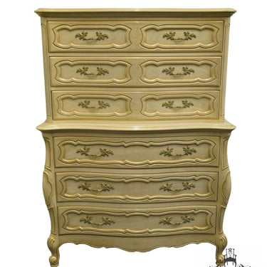 THOMASVILLE FURNITURE Ecole Francais Collection French Provincial Cream / Off White 42" Chest on Chest 475-11 