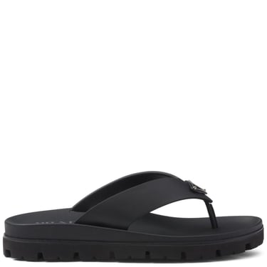 Prada Men Logo Thong Sandals