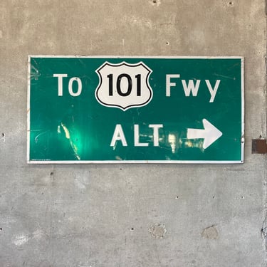 Aluminum 101 FWY Sign