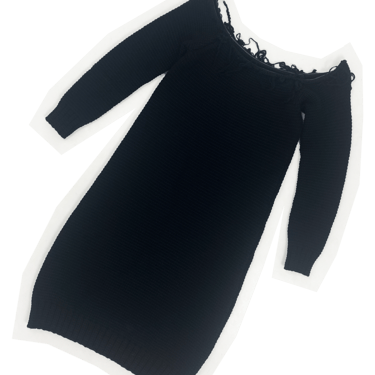 Maison Martin Margiela cutout neckline sweater dress