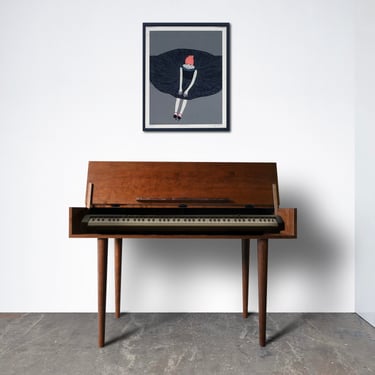 Solid Cherry Piano / Keyboard Table 