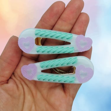 Kawaii Hair Clips Set Cute Pastel Candy Barrettes Licorice Kandi Food 