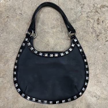 Paco Rabanne leather mini studded bag