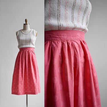 1950s Pink on Pink Polka Dot Skirt 