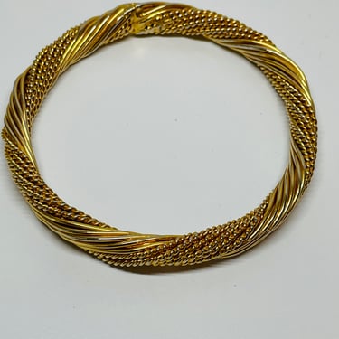 Twisted Gold Bangle