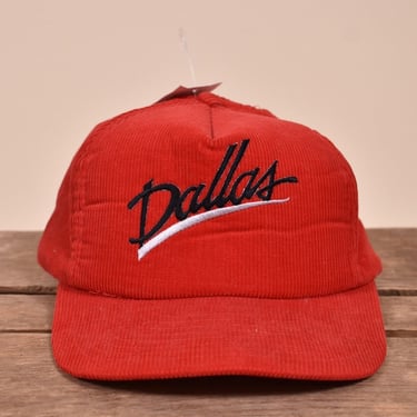 Red 80s Corduroy Dallas Hat By Sportcap