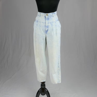 80s Chic Pleated Yoke Jeans - 32