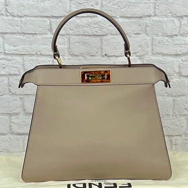 Fendi Peekaboo ISeeU Small, Dove Grey