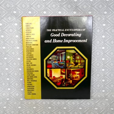 Practical Encyclopedia of Good Decorating and Home Improvement Volume I (1970) - Great Photos - Interior Design - Vintage Book 