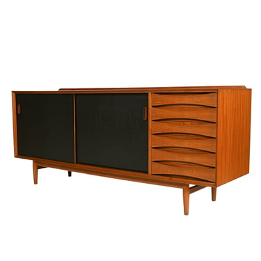 Featuring Reversible Doors — Arne Vodder for Sibast — Danish Modern Teak Sideboard | Room Divider