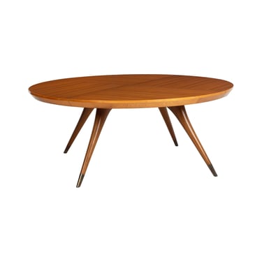 72" Round Vladimir Kagan Dining Table, 1950s