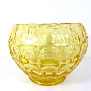 Vintage Tiara Constellation Yellow Glass Bowl - Tiara Indiana Glass Constellation Bowl 