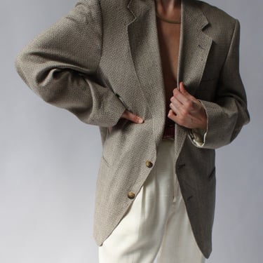 Incredible Vintage Woven Silk Blazer