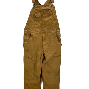 90s Carhartt Insulated Quilt Lined Distressed Overalls - 38x34