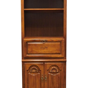 KINCAID FURNITURE Solid Oak Rustic Country Style 30" Lighted Secretary Desk / Wall Unit 77-033 