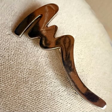 Post Modern Statement Sterling Silver Pin 