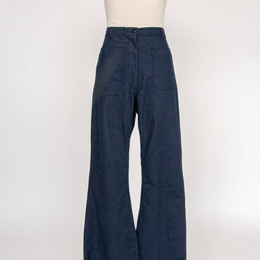 1970s Jeans Denim Sailor Dungaree Bells Deadstock 25