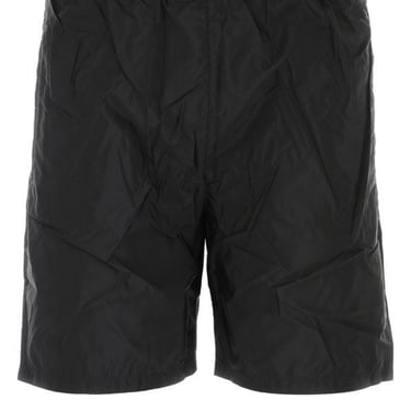 Prada Man Black Nylon Swimming Shorts