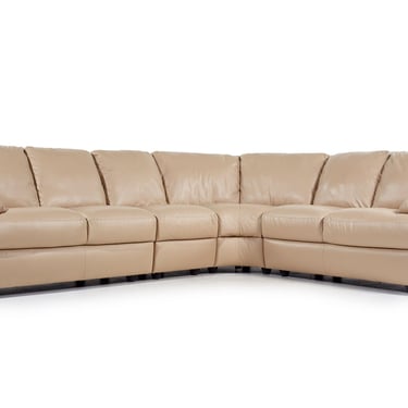 Mcm leather sectional discount