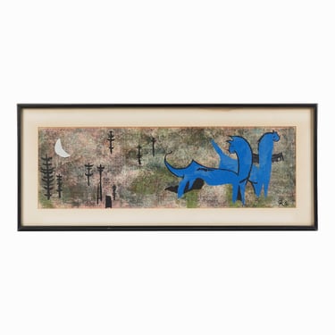 Mid-Century Paul Klee Serigraph Vintage 