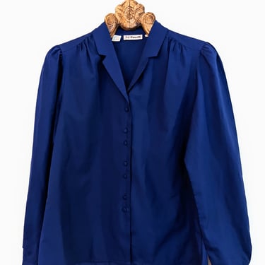 Navy Blue Vintage Blouse