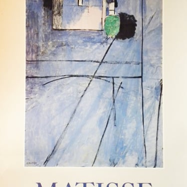Original Vintage Matisse View of Notre Dame MOMA  Art Poster 