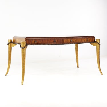 Maitland Smith Rosewood and Faux Tusk Desk - Contemporary 