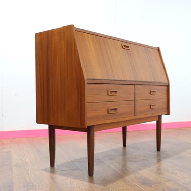 Mid Century ModernVintage Drinks Cabinet Bureau Desk Danish Style 