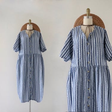 striped cotton market dress 