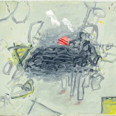Elfi Schuselka &quot;Abaton&quot; Abstract Oil on Canvas