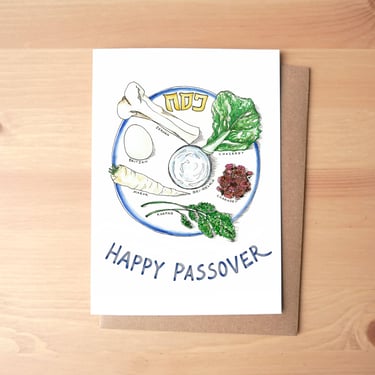 Passover Seder Plate | Greeting Card