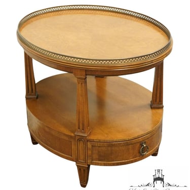 HENREDON FURNITURE Italian Provincial 23x28" Oval Accent End Table 42-4502 