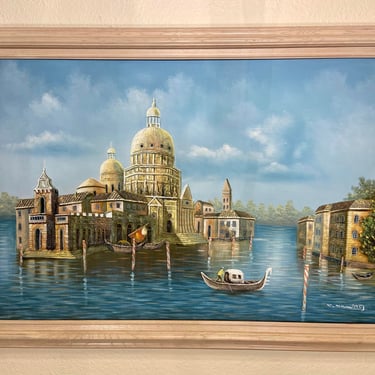 Original Oil Painting On Canvas- Italy-Venice- Wall Art 