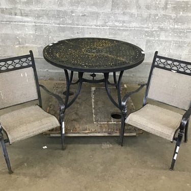 Garden Treasures Patio Dining Table &amp; 2 Chairs (Seattle)