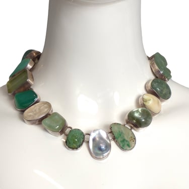 REBECCA COLLINS- Sterling & Semi Precious Necklace