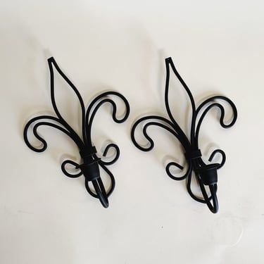 IRON CANDLE SCONCE - S/2 