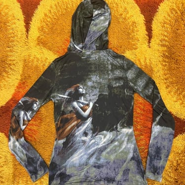 Jean Paul Gaultier S/S 1998 silk hoodie.