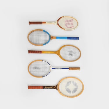 Vintage Rackets wall art gallery wall 