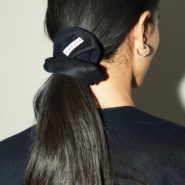 Night Sky Loden Alpaca Scrunchie