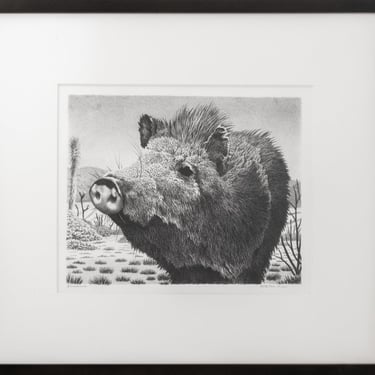 William Wind McKim "Javelina" LIthograph