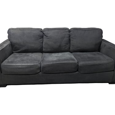 Modern Charcoal Fabric Couch