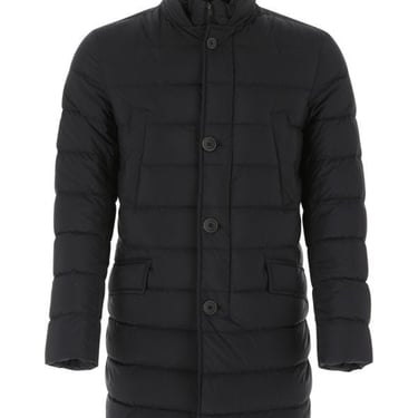 Herno Man Black Nylon Il Cappotto Down Jacket