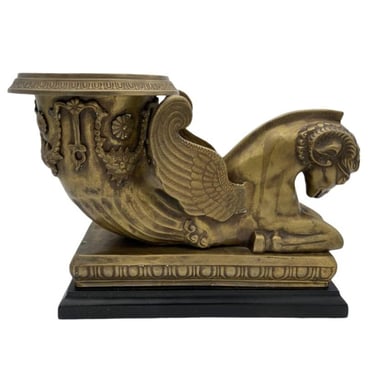 Golden Fleece Chrysomallos Winged Ram Bronze Mantle Urn 